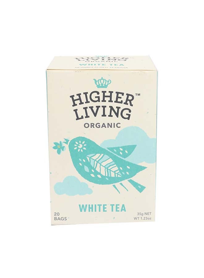 Higher Living Organic White Tea 20 Bags 35grams Pack of 20 