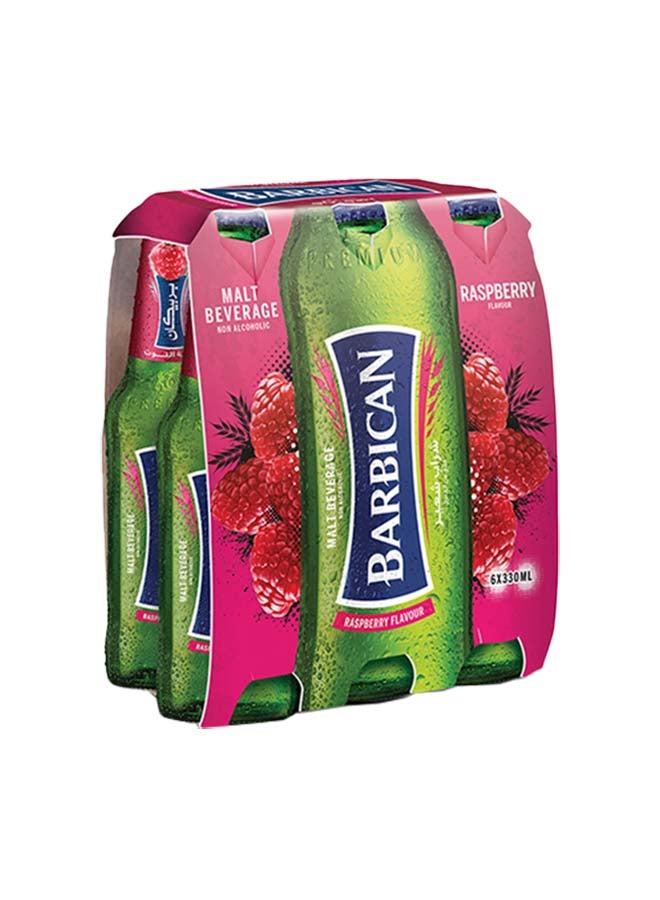 باربيكان مشروب مالتي بنكهة التوت في زجاجة زجاجية - Image 2