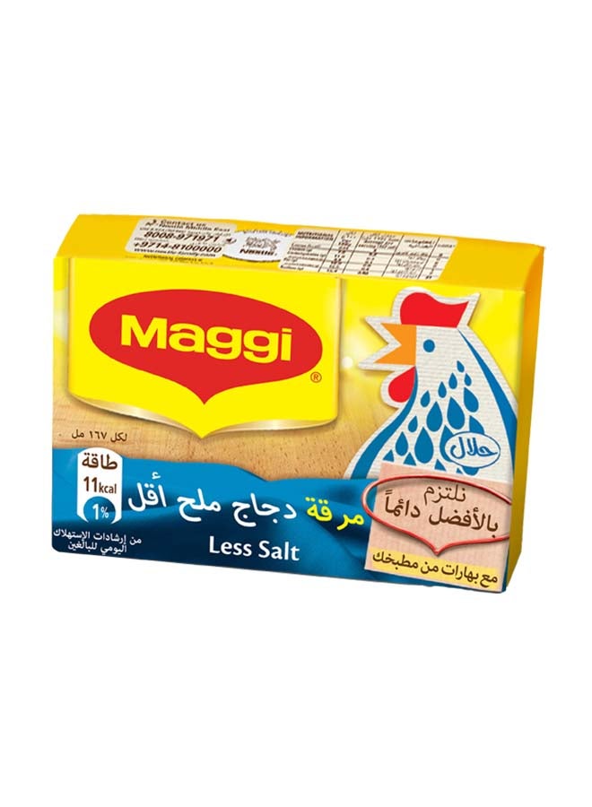 ماجي مكعبات مرقة دجاج بملح أقل 18جرام فردي - Image 1