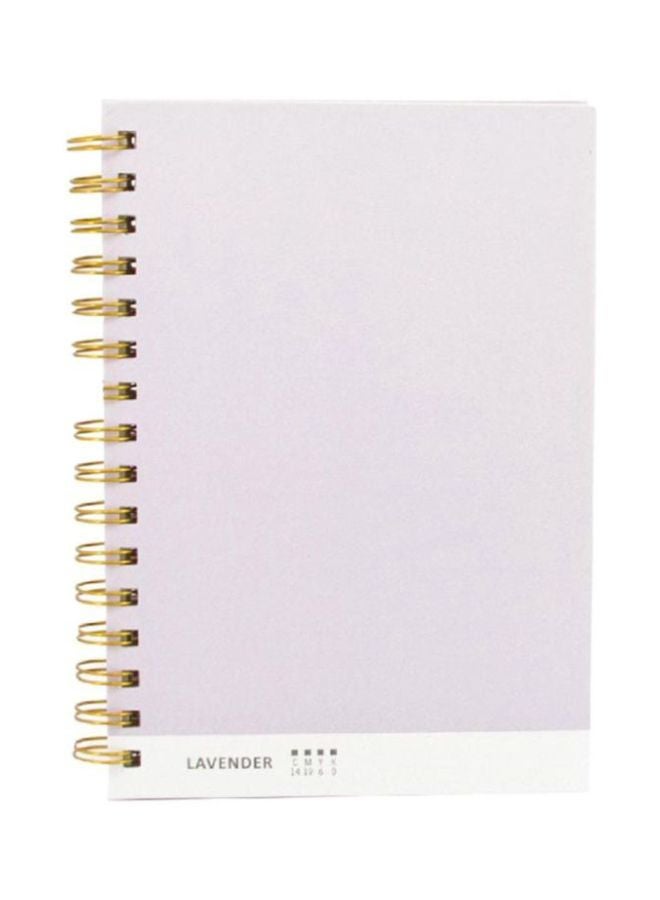 A5 Hard Cover Lined Notebook Lavender