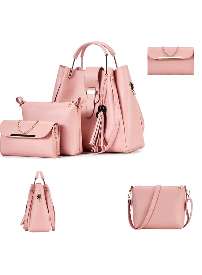 3-Piece Fashion Bag Set Pink  - Image 2