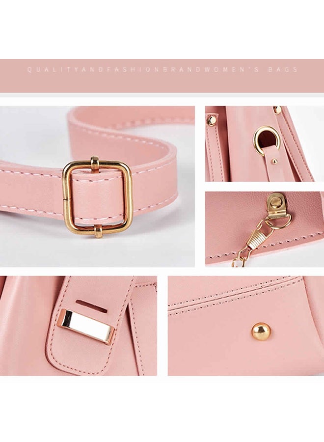 3-Piece Fashion Bag Set Pink  - Image 5