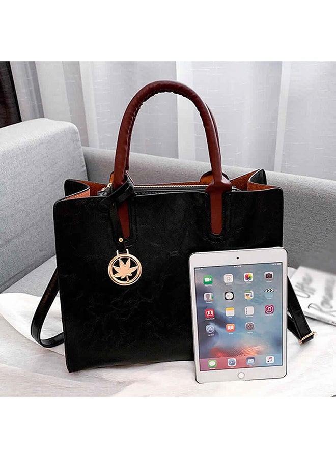 Generic - 3-Piece Retro Bag Set Black - Image 1