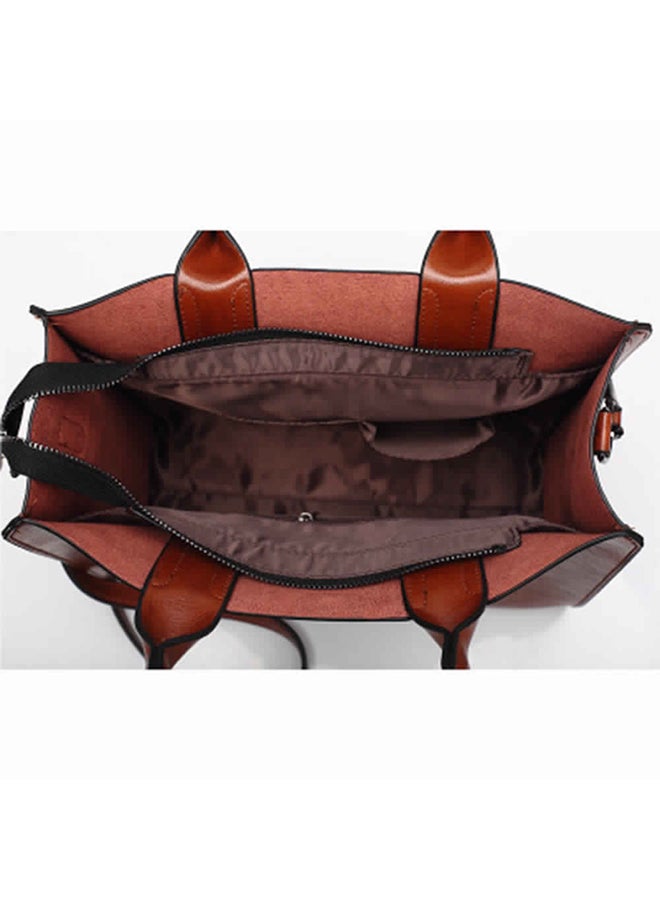 Shopper Tote Bag Brown  - Image 4