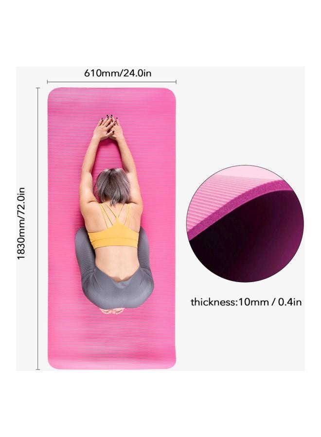LIXADA Eco-Friendly Yoga Practice Mat With Sit-Up Assistant Device 72x24x0.4inch - Image 5