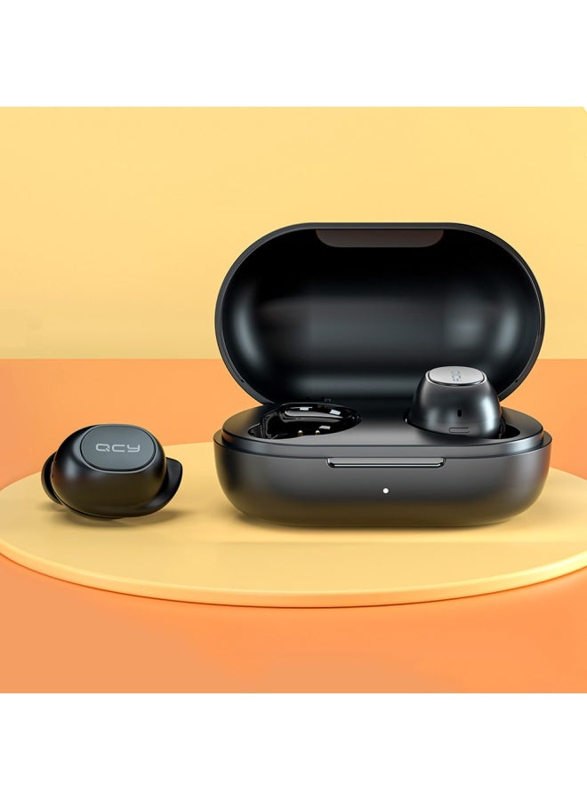 كيو سي واي سماعة أذن لاسلكية T9S مع علبة شحن أسود - Image 3