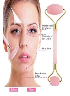 Portable Facial Massager Roller Pink/Gold 14cm - v1600856828/N40196250A_3