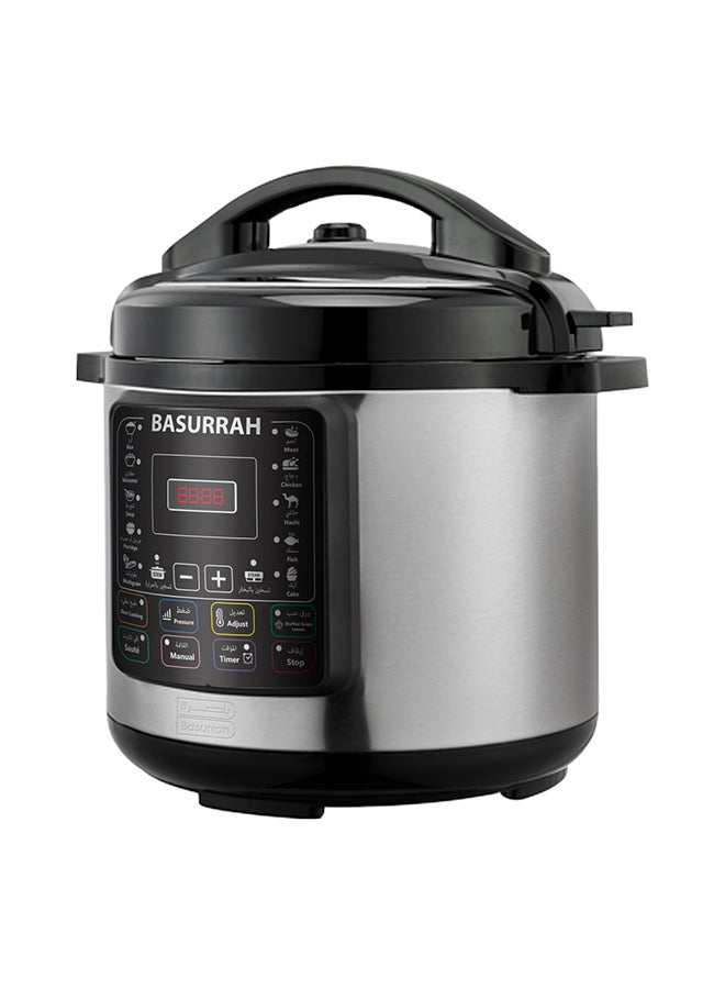 BASURRAH Electric Pressure Cooker 12.0 L 600.0 W BPC-E120A Silver  - Image 2