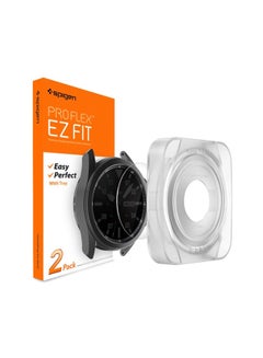 Spigen Proflex EZ Fit Tempered Glass Screen Protector With Auto Align Tray For Samsung Galaxy Watch 3 Clear  - Image 2