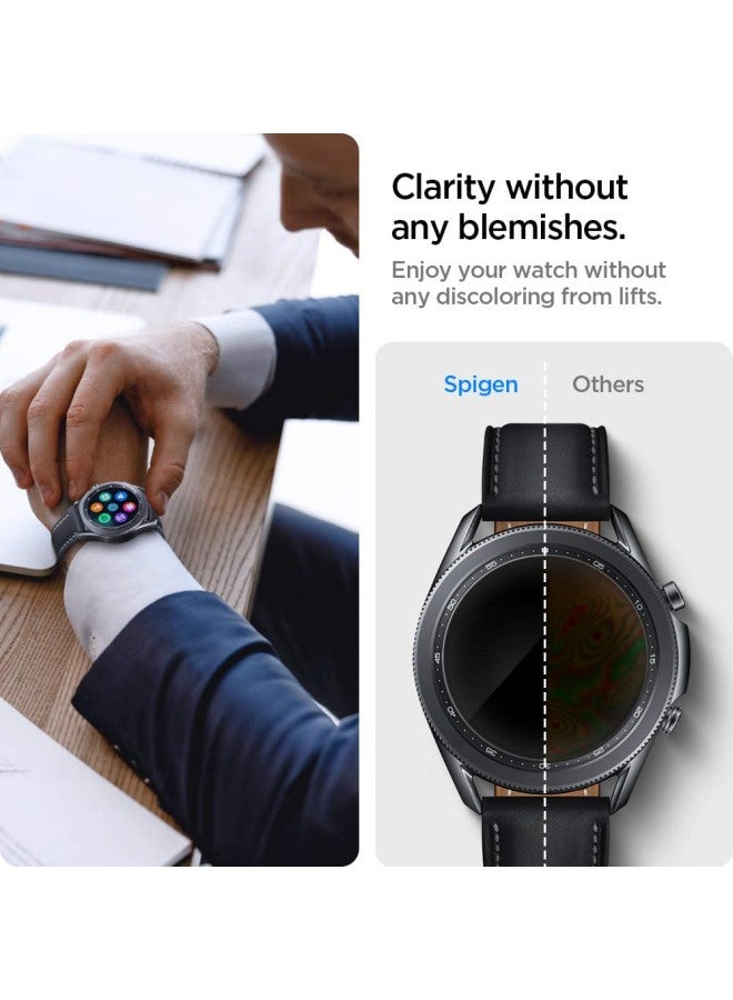 Proflex EZ Fit Tempered Glass Screen Protector With Auto Align Tray For Samsung Galaxy Watch 3 Clear