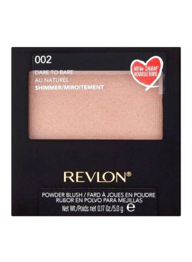 Revlon Shimmer Powder Blush 002 Dare To Bare  - Image 2