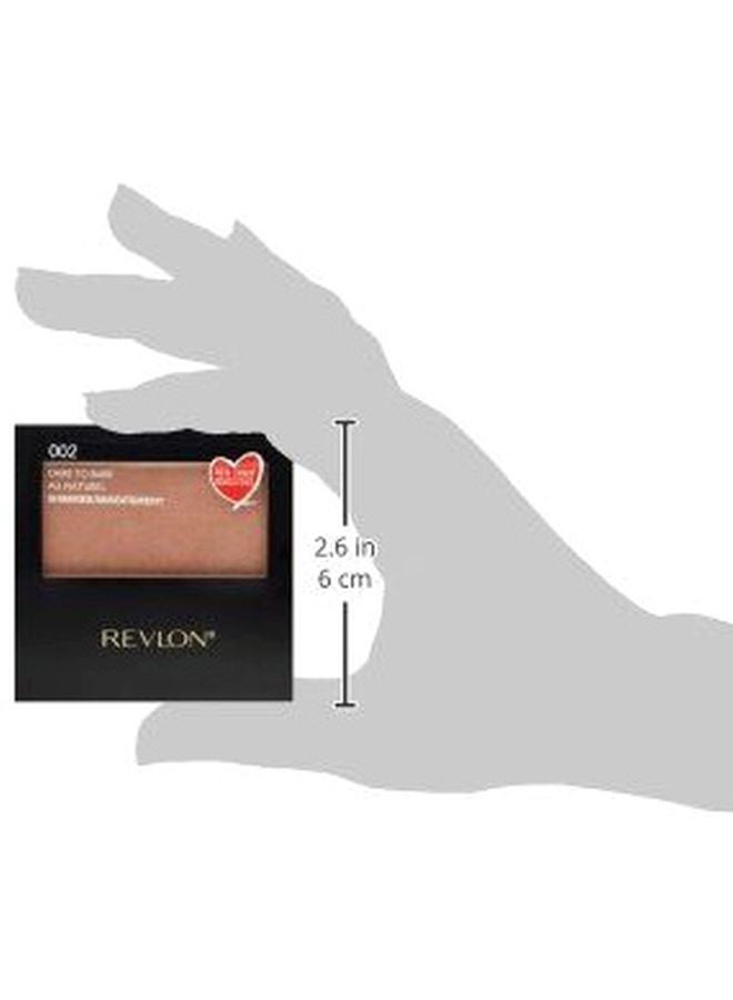 Revlon Shimmer Powder Blush 002 Dare To Bare  - Image 4