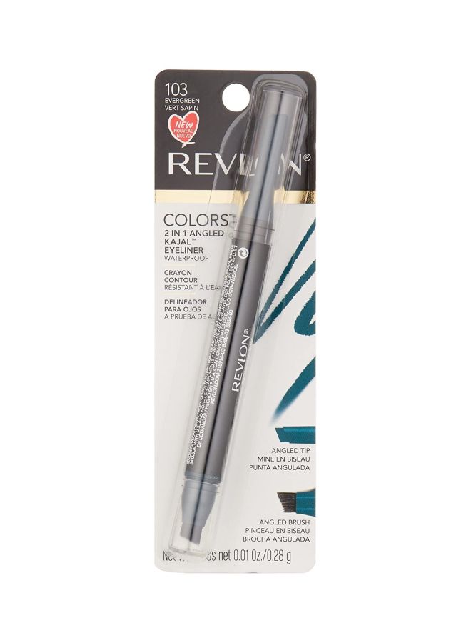 Revlon 2-In-1 Angled Kajal Eye Liner Kohl Evergreen 103  - Image 3