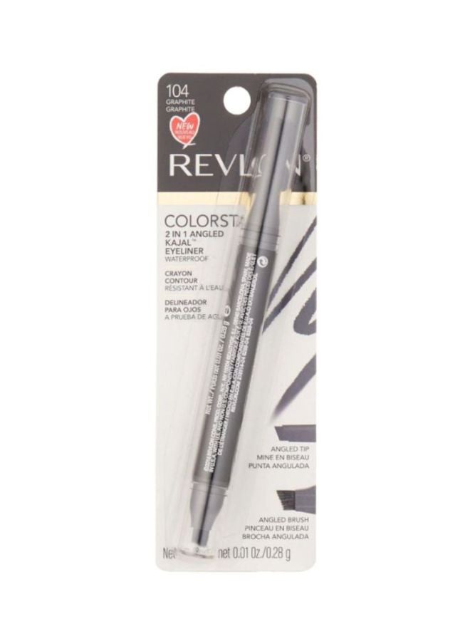 Revlon ColorStay 2-In-1 Angled Kajal Eyeliner 104 Graphite - Image 3