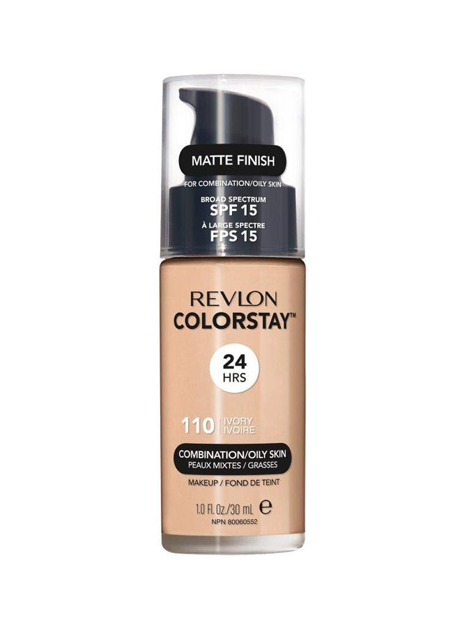 ريفلون كريم أساس كولور ستاي لمكياج الوجه بعامل الحماية من الشمس 15 سكين عاجي 110 - Image 1