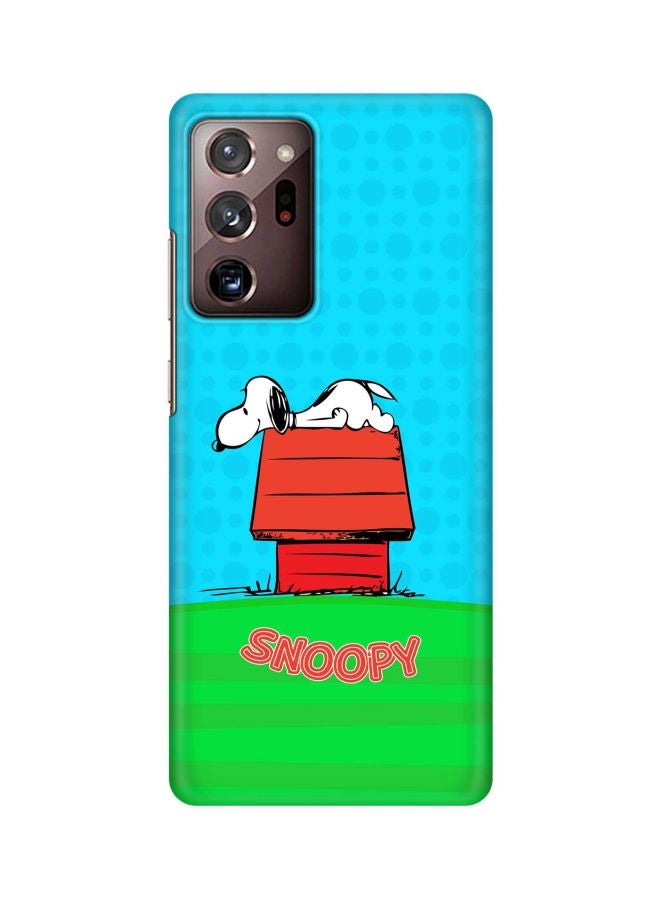 Stylizedd Snap Classic Series Snoopy Printed Case Cover For Samsung Galaxy Note 20 Ultra Blue/Red/Green