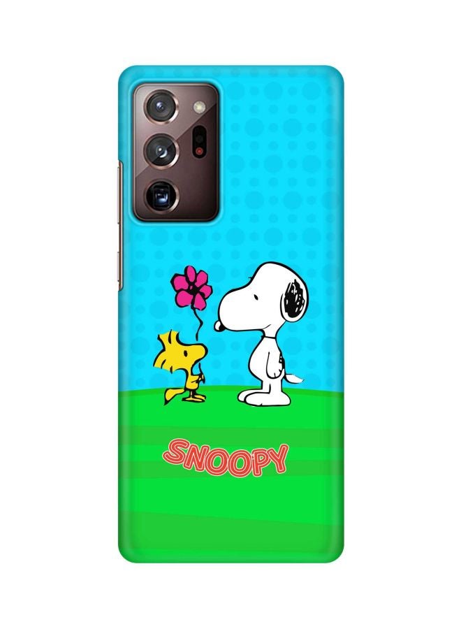 Stylizedd Classic Series Snoopy 3 Printed Case Cover For Samsung Galaxy Note 20 Ultra Blue/Green/White