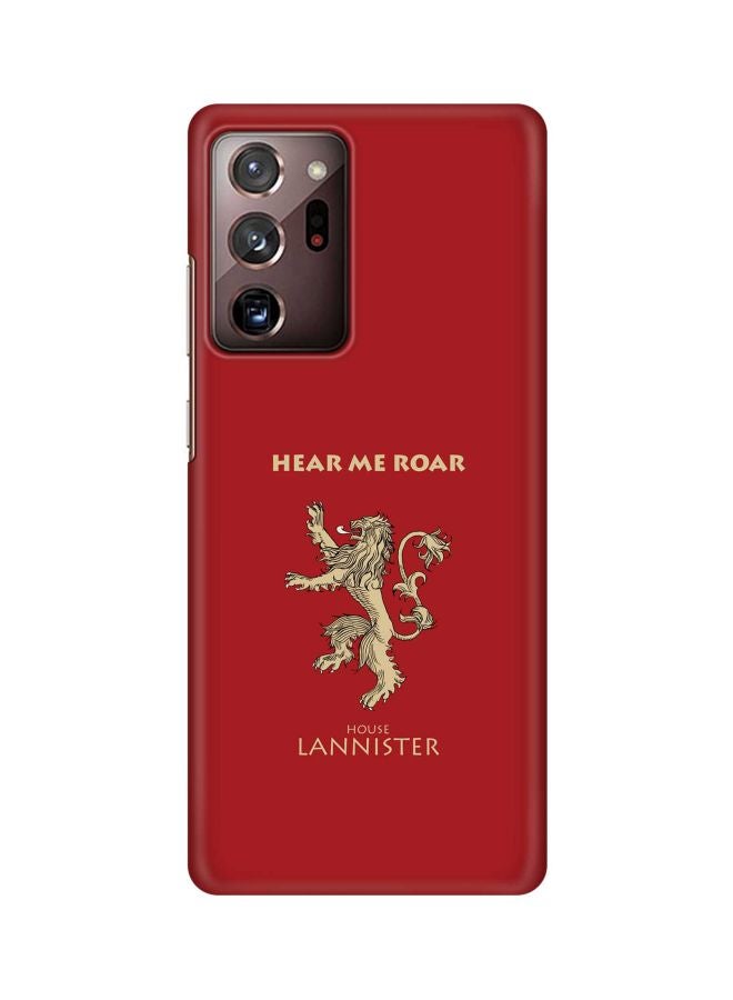 Stylizedd Snap Classic Series GOT House Lannister Printed Case Cover For Samsung Galaxy Note 20 Ultra Red/Beige - Image 1