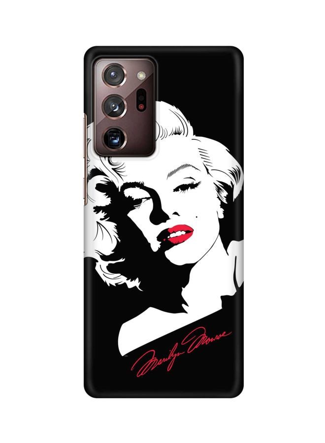 Stylizedd Snap Classic Series Marilyn Monroe Printed Protective Case Cover For Samsung Galaxy Note 20 Ultra Black/White