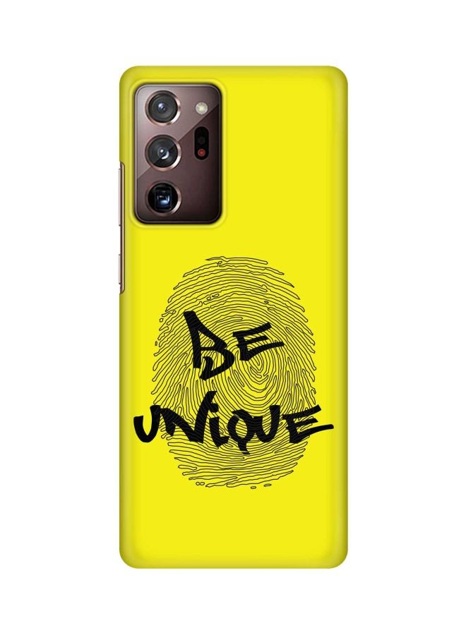 Stylizedd Snap Classic Series Be Unique Printed Case Cover For Samsung Galaxy Note 20 Ultra Yellow/Black