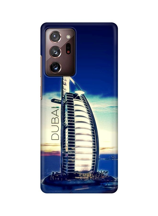 ستايلايزد غطاء حماية من سلسلة سناب كلاسيك بطبعة كلمة "Dubai" لهواتف سامسونج جالاكسي نوت 20 ألترا أزرق\بيج\أسود - Image 1