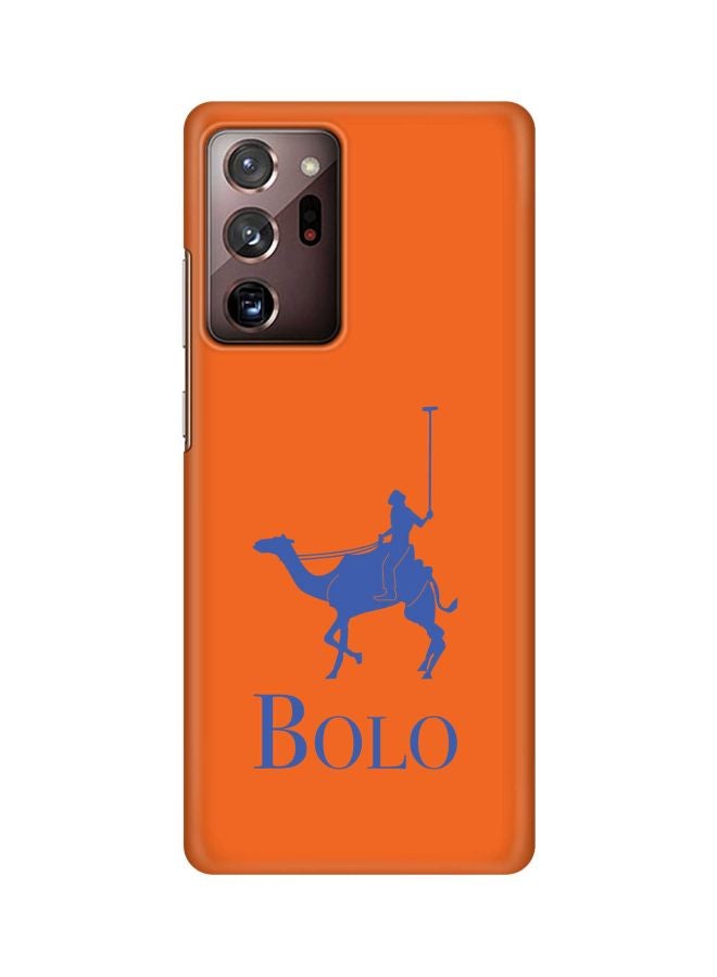Stylizedd Snap Classic Series Bolo Orange Printed Case Cover For Samsung Galaxy Note 20 Ultra Orange/Blue