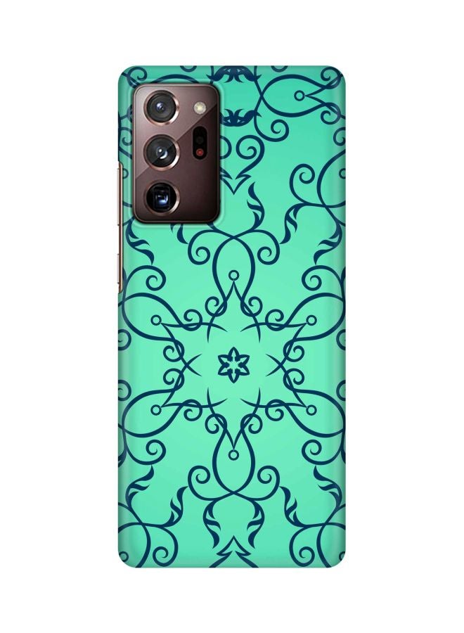 Stylizedd Snap Classic Series Arabian Star Printed Case Cover For Samsung Galaxy Note 20 Ultra Green/Blue