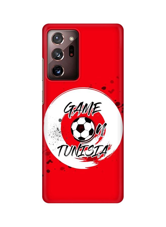 Stylizedd Snap Classic Series Game On Tunisia Printed Case Cover For Samsung Galaxy Note 20 Ultra Red/White/Black