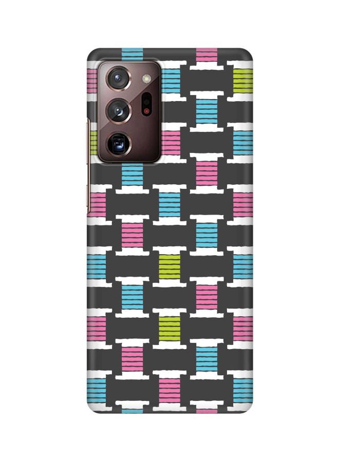 Stylizedd Snap Classic Series Thread Roll Printed Case Cover For Samsung Galaxy Note 20 Ultra Blue/Pink/Grey