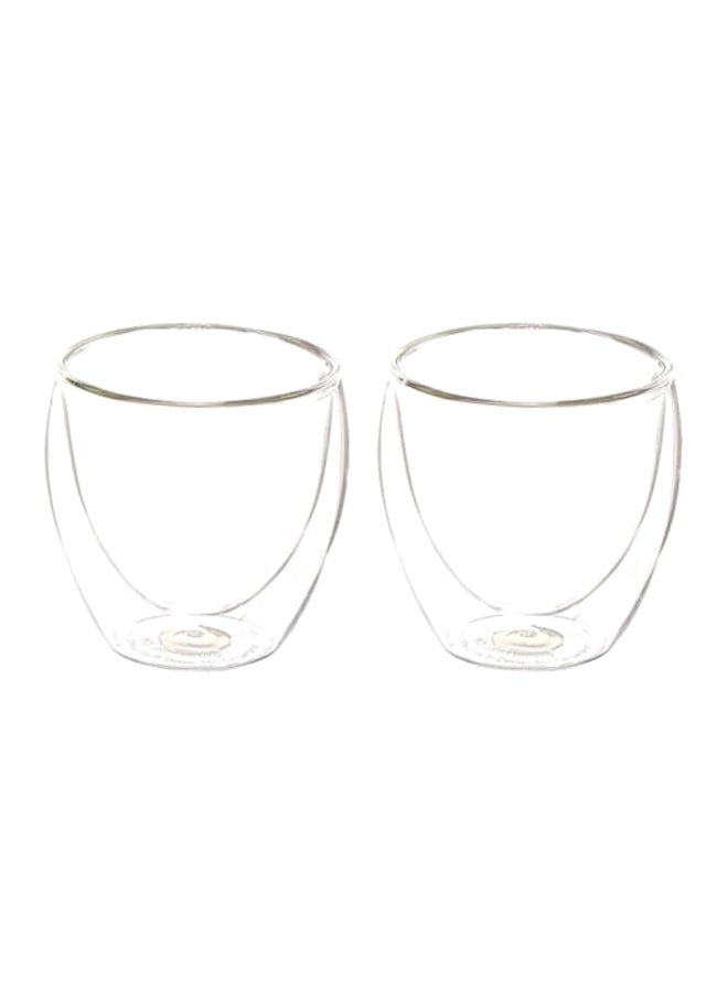 bodum 2-Piece Double Wall Insulated Glass Clear 0.08Liters - Image 1