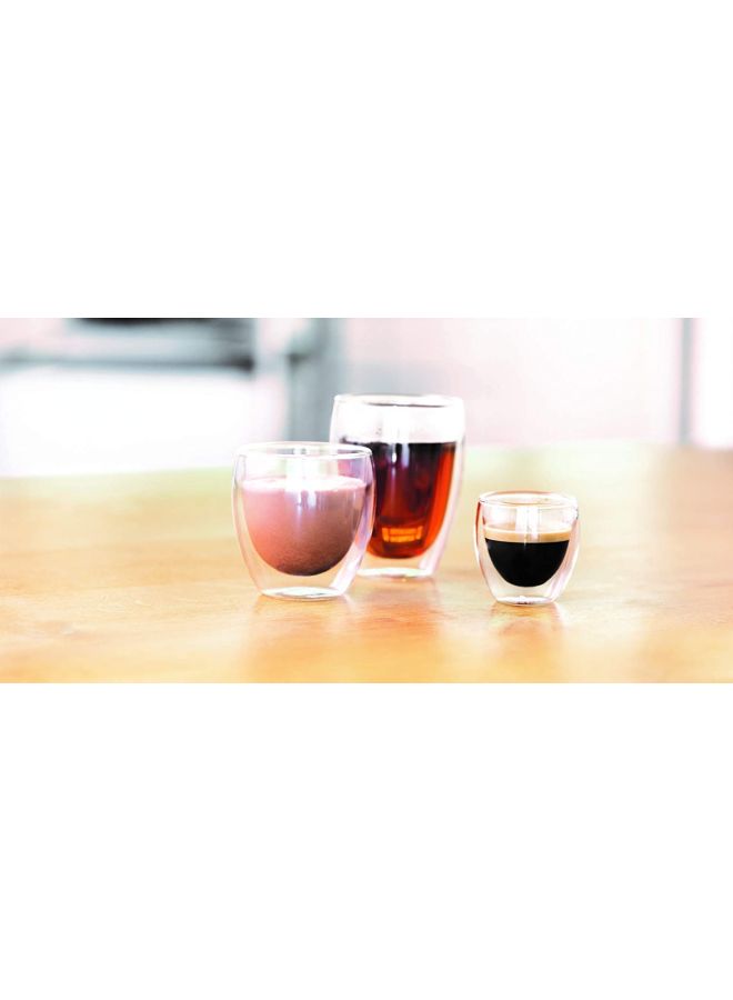 bodum 2-Piece Double Wall Insulated Glass Clear 0.08Liters - Image 5