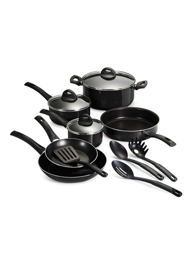 ترامونتينا - طقم أدوات الطهي مُكون من 13 قطعة أسود Casserole 1x24, Deep Frying Pan 1x26, Frying Pan 1x26, Saucepan 1x20, Frying Pan 1x18, Saucepan 1x16سم - Image 1