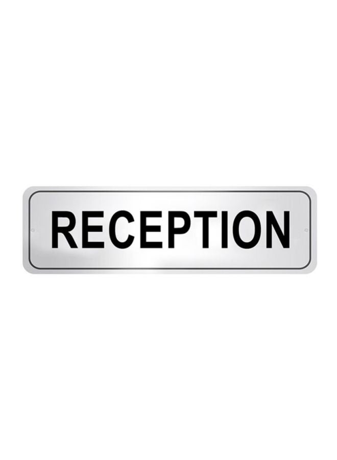 RAJ Reception Catering Plate Silver/Black 15cm 