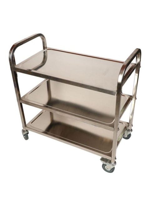 3-Tier Serving Cart Silver