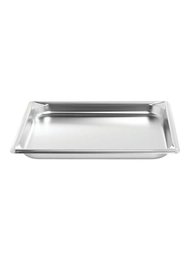 المفرج - وعاء عميق من الستانلس ستيل فضي 53X32.5X6.5Ø³Ù†ØªÙŠÙ…ØªØ± - Image 1