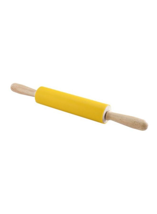 Solis Silicon Rolling Pin Yellow/Beige