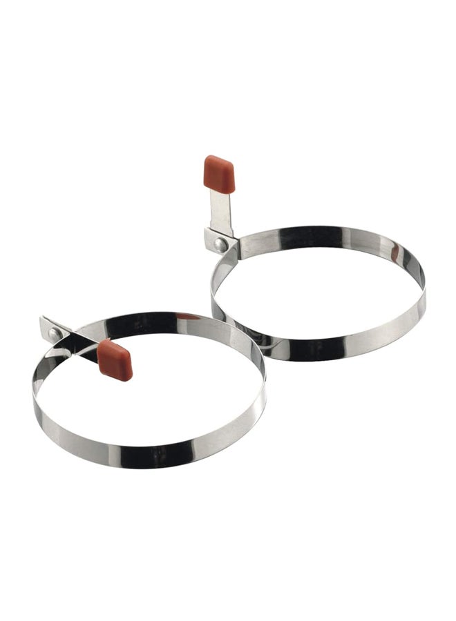 Sunnex 2-Piece Egg Ring Set Silver/Brown Assorted  - Image 1