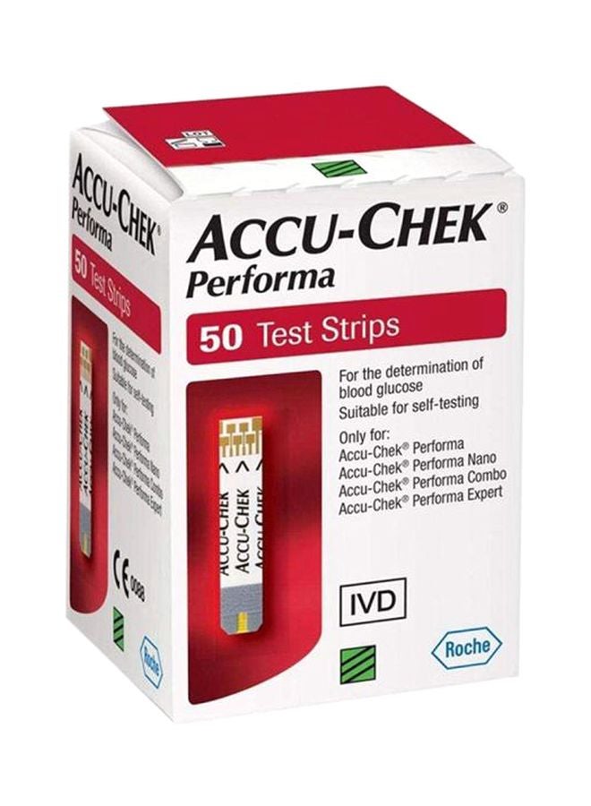 ACCU-CHEK - Pack Of 50 Performa Blood Glucose Test Strips - Image 1