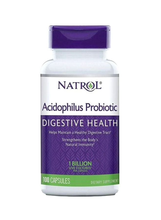 Natrol Acidophilus Probiotic Digestive Health - 100 Capsules - Image 1