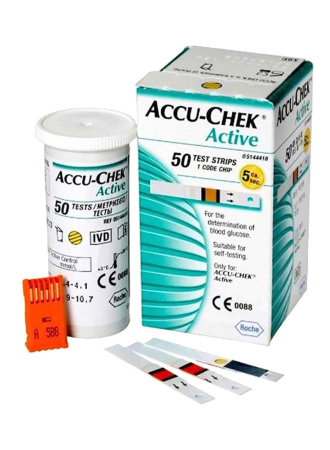 ACCU-CHEK 50-Piece Active Test Strips Set  - Image 1