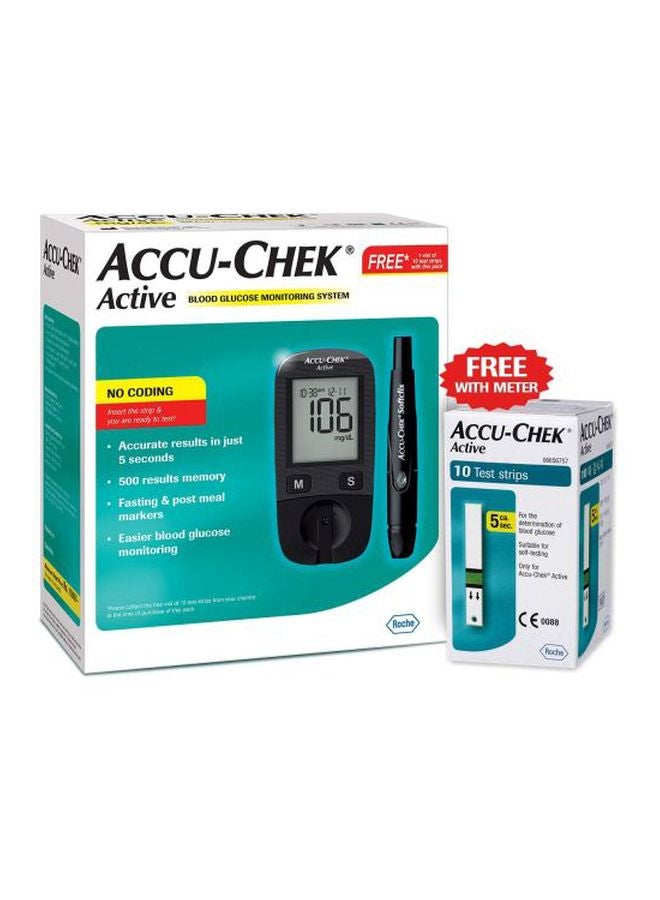 ACCU-CHEK - Active Blood Glucose Meter Kit - Image 1