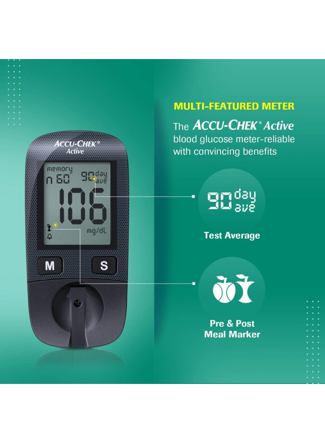 ACCU-CHEK - Active Blood Glucose Meter Kit - Image 1