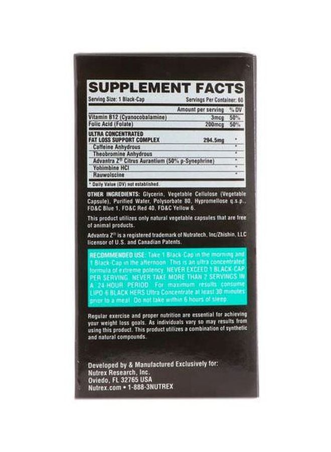 نورتكس ريسيرش مكمل غذائي ليبو 6 بلاك هيرز إكستريم بوتينسي - 120 كبسولة - Image 3