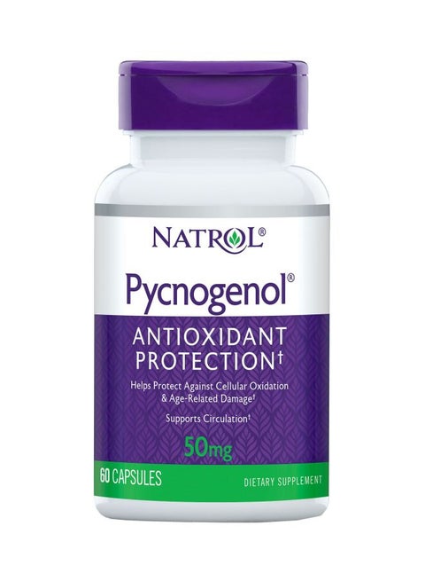 Natrol Pycnogenol Antioxidant Protection 50mg - 60 Capsules
