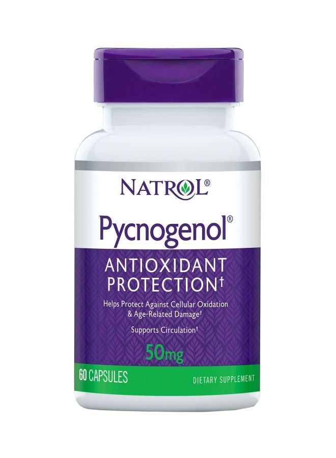 Natrol Pycnogenol Antioxidant Protection 50mg - 60 Capsules
