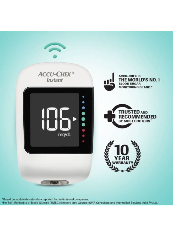 ACCU-CHEK - Wireless Instant Blood Glucose Monitoring System With 50-Strip - Image 1