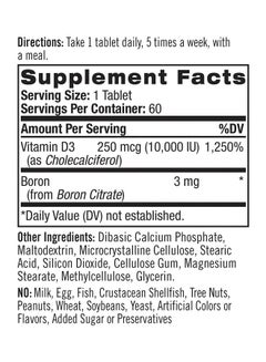 NATROL Vitamin D3 Bone And Joint Health Dietary Supplement - 60 Tablets  - Image 3
