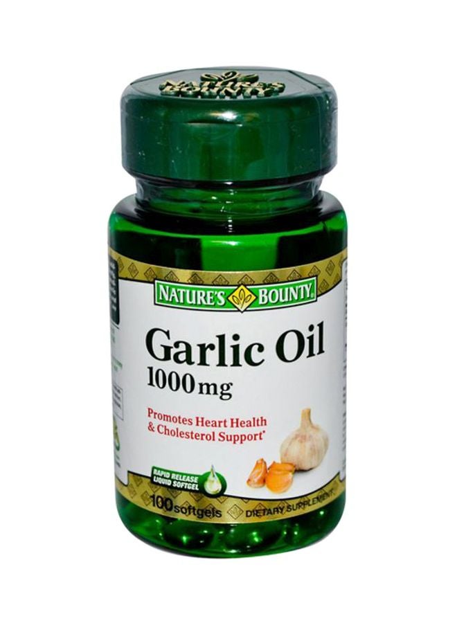 NATURE'S BOUNTY - Garlic Oil Supports Circulatory Function 1000mg - 100 Softgels - Image 1