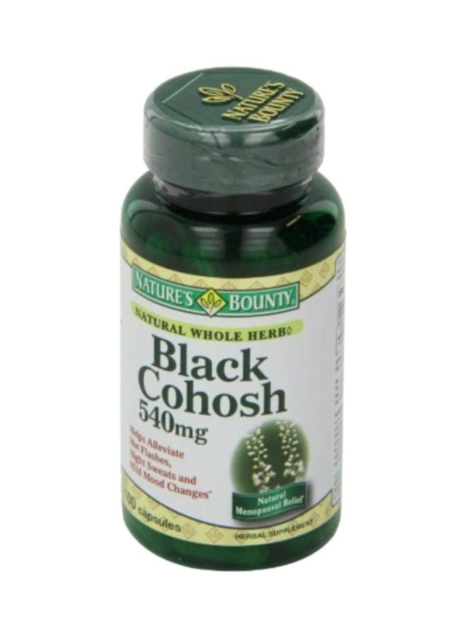 NATURE'S BOUNTY - Black Cohosh Herbal Supplement 500 Mg - 100 Capsules - Image 1