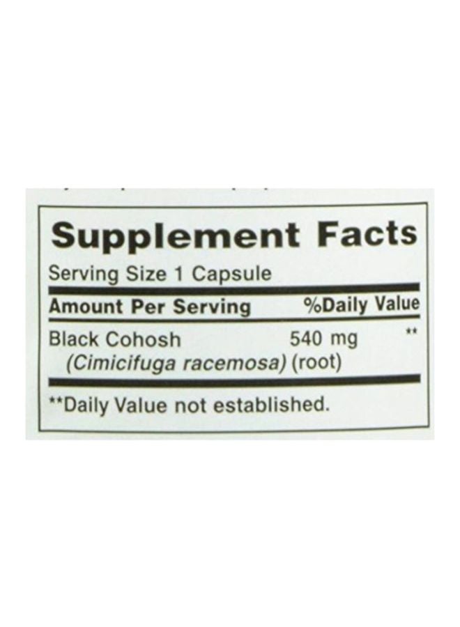 NATURE'S BOUNTY - Black Cohosh Herbal Supplement 500 Mg - 100 Capsules - Image 1